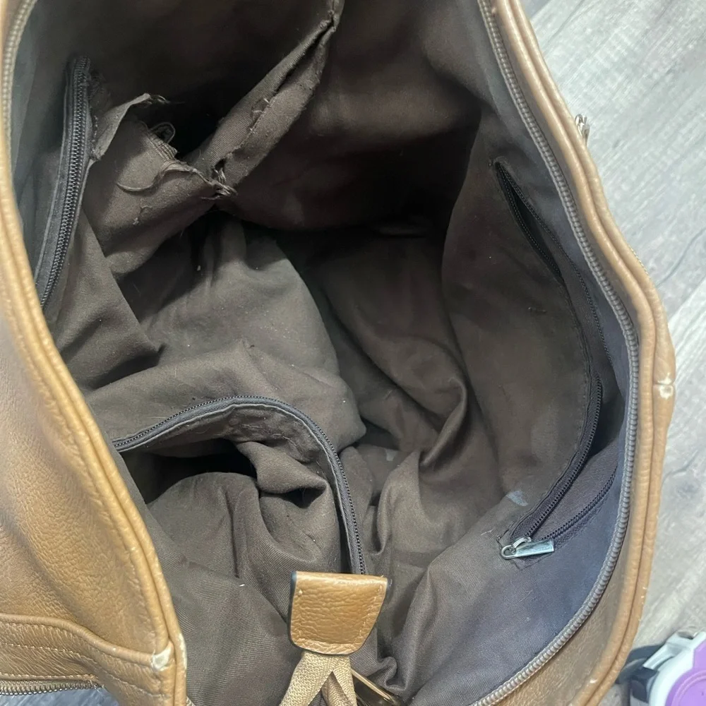 Kasqo Amazon leather hobo shoulder bag brown classic tote Westerncore essential